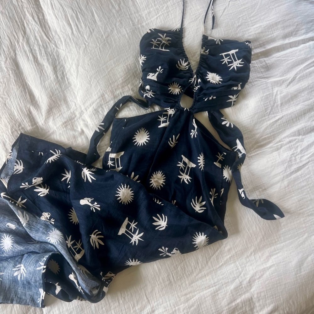 Seafolly Linen Keyhole Dress
